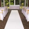 Wedding Aisle Runner, White Walkway Event Carpet Rug Non-Slip Runway Carpet for Wedding Party Indoor and Outdoor Decoration, Cuttable Polyester 10m 20m (Size : 1.5x20m) view 1