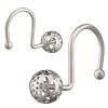Gracelife 12Pcs Hollow Ball Shower Curtain Hooks Luxury Quality Rustproof Stainless Steel Shower Curtain Rings Hooks for Bathroom Rod (Nickel) view 4