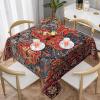 YvoneDBrownn Kashan Poshti Central Persian 54"X54" Square Tablecloth - Stain Resistant and Perfect for Weddings, Parties, and Home Decor view 1