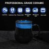 28 Oz Extra Large Ceramic Coffee Mug with Big Handle, Handmade Glazed Oversized Tea Cup for Office and Home, Microwave and Dishwasher Safe, Jumbo Coffee Mugs for Hot and Cold Drinking (Starry Blue) view 3