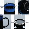 28 Oz Extra Large Ceramic Coffee Mug with Big Handle, Handmade Glazed Oversized Tea Cup for Office and Home, Microwave and Dishwasher Safe, Jumbo Coffee Mugs for Hot and Cold Drinking (Starry Blue) view 4