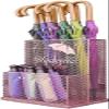 JSFSIM Umbrella Stands,Umbrella Stand Large-Capacity Household Business,Waterproof and Rust-Proof Belt Independent Drip Tray,Hollowout Umbrella Bucket,B,35X24X46Cm (Color : A, Size : 51X24X49Cm) view 2