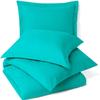 1000 Thread Count Turquoise Blue 5 PC Full Duvet Cover Set (1 PC Duvet Cover + 4 Pillow Shams) Zipper Closure 100% Egyptian Cotton Farmhouse Bedding Comforter Cover Set view 2