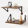 Axeman Deep Floating Shelves for Wall, 16W x 12D Rustic Wood Wall Shelves Set of 2, 12 Inch Deep Large Floating Shelves for Decor & Storage, Hanging Shelves for Farmhouse Kitchen Bathroom Bedroom view 1