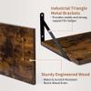 Axeman Deep Floating Shelves for Wall, 16W x 12D Rustic Wood Wall Shelves Set of 2, 12 Inch Deep Large Floating Shelves for Decor & Storage, Hanging Shelves for Farmhouse Kitchen Bathroom Bedroom view 4