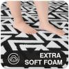 Ompaa Ultra Soft Geometric Bedroom Rugs Memory Foam Carpet, Black 4 x 6 Feet, Cozy Area Rugs for Living Room Couch Dorm Bedside Kids Girls Teens Room Nursery Decor Floor Mat view 4