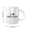 Abipuir Novelty Mug I Love Barcelona Mug Funny Coffee Cup For Men Fun Coffee Mugs view 2