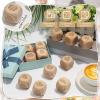 Hanaive 12 Pcs Conversation Starter Ice Breaking Team Games Ice Breaking Dice Game for Adults Team Building Work Office(Wood Color) view 3