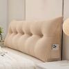 ZZYK Large Triangular Headboard Cushion Wedge Reading Bed Rest Pillow Triangle Headboard Backrest Fleece Positioning Support Bolster for Dorm Room Daybed,Coffee,59"/150cm(Queen) view 1