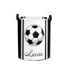 Football Black Stripes Large Laundry Basket Custom Name Foldable Clothes Bag Collapsible Fabric Laundry Hamper Folding Washing Bin for Gift view 1