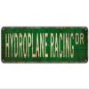 Street sign Hydroplane Racing Hydroplane Racing Sign Hydroplane Racing Metal Street Sign 16 x 4 in Home Cave Garage bar Wall Decoration Metal Aluminum Sign view 1