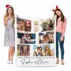 Customized BFF Picture & Names Blanket for Besties, Personalized Friends Photo Throw Blanket with Your Names, Soft Fleece Blanket for Friends 60"x80" view 2