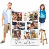 Customized BFF Picture & Names Blanket for Besties, Personalized Friends Photo Throw Blanket with Your Names, Soft Fleece Blanket for Friends 60"x80" view 3