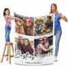 MyPupSocks Personalized Bestie Name & Photo Collage Blanket, Custom Friends Pictures Throw Blanket for Bestie's Birthday Christmas Graduation Gift 60"x80" view 4