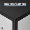 CAPHAUS 55 Inch Computer Desk, Home Office Desk, Modern Work Desk, Writing Desk for Small Space, Simple Desk for Home Use & Office, PC Table, Gaming Desk, Space-Saving Workstation, Black view 4