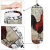 French Country Rustic Farmyard Rooster Plastic Bag Holder Cute Wall Mount Plastic Bag Organizer Reusable Large Grocery Bag Storage Dispenser for Home Kitchen Travelling 22"x9" view 4