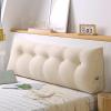 SWONE Backrest for Headboard Bolster Triangular Headboard Pillow with Removable Cover view 1