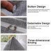SWONE Backrest for Headboard Bolster Triangular Headboard Pillow with Removable Cover view 2