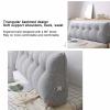 SWONE Backrest for Headboard Bolster Triangular Headboard Pillow with Removable Cover view 3