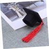 HONMEET 3pcs Graduation Cap Glitter Bottle Cap Cover Hat Set for Graduation Season Parties view 4