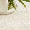 DecorAvenue Area Rugs Indian Handmade Natural Handwoven Braided Jute Rug for Living Room, Bedroom (Off White, 9' Ft Round) view 2