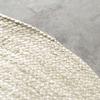 DecorAvenue Area Rugs Indian Handmade Natural Handwoven Braided Jute Rug for Living Room, Bedroom (Off White, 9' Ft Round) view 4