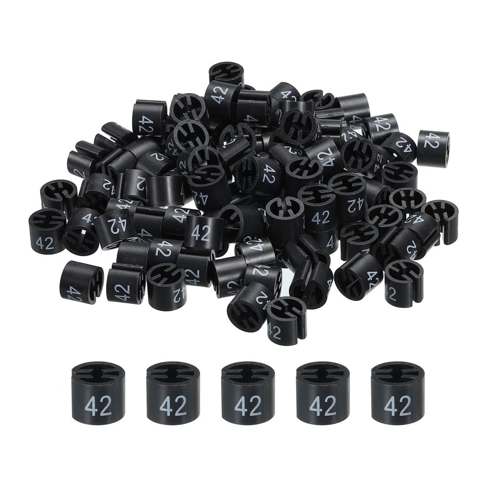 MECCANIXITY Clothes Hanger Marker Number 42 Garment Markers Tag 100Pcs