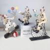 Circus Clown Statues Creative Home Decor Sculpture Decorative Ornaments Collectible Art Figure Handmade Crafts Doll Resin Sculpture Desk Office Decoration for Living Room Bedroom (Balanced style) view 3