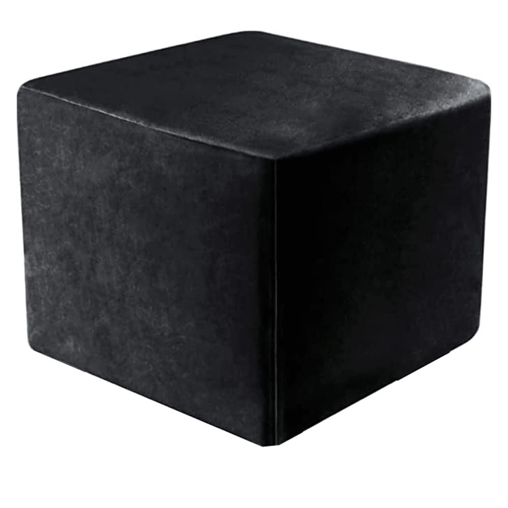 Stretch Ottoman Covers For Square Footstool, Dustproof Removable Stool Covers, Velvet Footstool Protector With Elastic Bottom, Soft Comfortable Machine Washable Square Ottoman Slipcover ( Color : #21