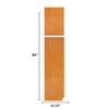 Quicklock RTA (Ready-to-Assemble) | Base Kitchen Cabinets - Shaker Style | Made in America | Soft Close Hardware (Provincial Stain, .25"X23.25"X84" Left End Panel) view 2