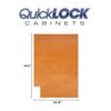 Quicklock RTA (Ready-to-Assemble) | Base Kitchen Cabinets - Shaker Style | Made in America | Soft Close Hardware (Provincial Stain, .25"X23.25"X34.5" Right End Panel) view 2