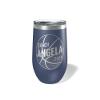 Alterd Industries Personalized Basketball Coach Gift - insulated tumbler with lid, travel coffee mug, personalized stainless steel cups, 20 oz travel coffee cup (12oz Wine Tumbler, Navy) view 1