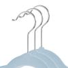 Casafield 100 Velvet Kid's Hangers - 14" Size for Children's Clothes - Light Blue view 2