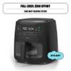 CRUX x Marshmello 8.0 QT Digital Air Fryer with TurboCrisp Technology, Touch Screen Temperature Control, Timer and Auto Shut-off, Fully Programmable, Silicone Liner Included, Black view 3