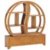 Bussandri Cabinet with Yin Yang Shelf 100x26x112 cm Solid Teak Wood view 4