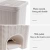 DYPASA Garbage Recycling Bin Imitation Pedal Classification Trash Can Creative Waste Paper Basket Household Living Room Bathroom Kitchen Rectangle Garbage Can Kitchen Trash Can (Color : 1) view 3