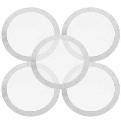 UPKOCH 5pcs Espresso Filter Mesh Screen Reusable Coffee Filters for Espresso Machines Excellent Performance Easy to Clean for Home and Use