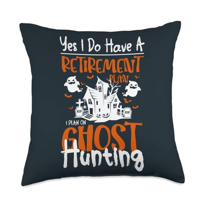 Paranormal Investigator Ghost Hunter My Ghost Hunting Throw Pillow