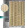 Fabric Shower Curtain 36x72 Inch, Summer Abstract Geometric Gradient Brown Ocean Wave Shower Curtain for Bathroom with Hooks,Waterproof Bath Shower Curtain Sets Decorative Bathroom Accessories view 3