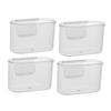 CIYODO 4 Pcs Fridge Side Door Organizer Sauce Bag Holder Condiment Storage Box Space Saving Fridge Supply for Sauces Snacks and Items Ideal for Kitchen Organization view 1