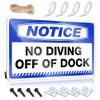 Abipuir Bro Cave Sign Notice No Diving Off of Dock Tin Sign Things for Boys Room Kitchen Signs Wall Decor (Size : 20X30CM) view 1