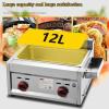 HNCXHX Commercial Deep Fryer,Chips Fryer 10l+10l Deep Fryers with Basket,Countertop Stainless Steel Electric Fryer,for Kitchen,Home,Restaurant,French Fries,Churros,Chicken Wings,Chicken Chops view 3