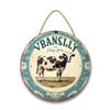JIBEVEYYI Rustic Cow Wall Art Cute Welcome House Decor Items Wall Decor Country Kitchen Decor Farm Animal Artwork Wooden Sign Wall Hangings for home Bathroom Bedroom Living Room Ready to Hang view 1