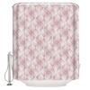 Fabric Shower Curtain 72x84 Inch, Retro Lines Square Geometric Texture Shower Curtain for Bathroom with Hooks,Waterproof Bath Shower Curtain Sets Decorative Bathroom Accessories view 4