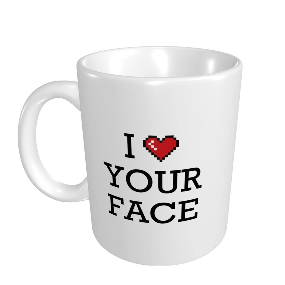 Abipuir Mugs For Women I Love Your Face Mug Funny Coffee Mug Classy Coffee Mugs For Women