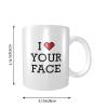 Abipuir Mugs For Women I Love Your Face Mug Funny Coffee Mug Classy Coffee Mugs For Women view 2