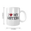 Abipuir Cool Coffee Mugs Women I Love My Sisters Mug Cute Things For Teen Girls Coffee Cups For Men view 2
