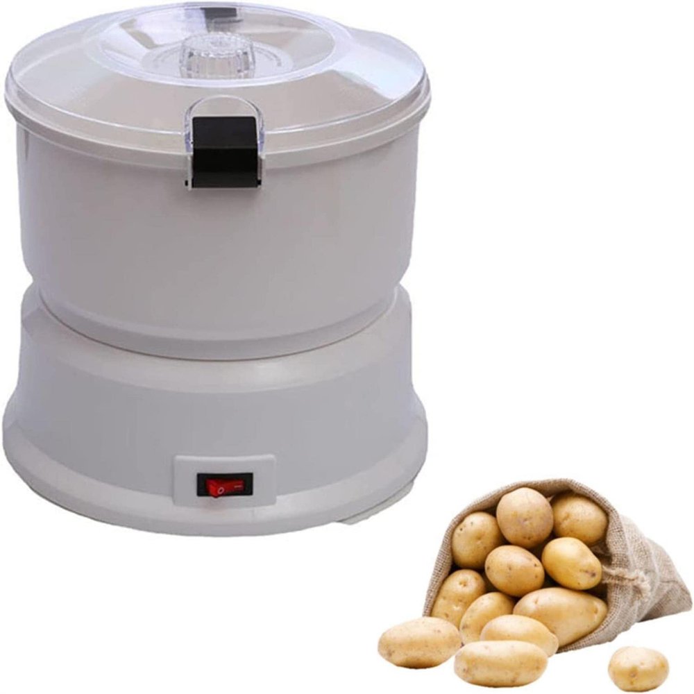BTURYT Electric Potato Peeler Automatic Rotary Rolling Peeler, Vegetable Dehydrator, Salad Rotating Machine Kitchen Peeling Tool