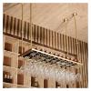ALDEPO Wine Rack Counter Wall Mounted Glass Rack Wall Mounted Vintage Wood Wine Shelf Wall Wall Hanging Wine Cooler Mug Creativ view 1