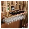 ALDEPO Wine Rack Counter Wall Mounted Glass Rack Wall Mounted Vintage Wood Wine Shelf Wall Wall Hanging Wine Cooler Mug Creativ view 2